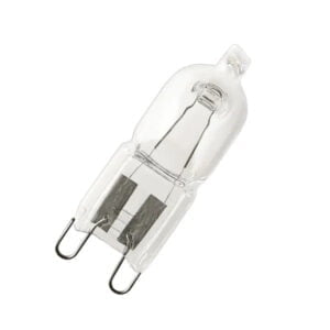 Osram Halopin Pro 20W G9 halogen lamp on a white background.