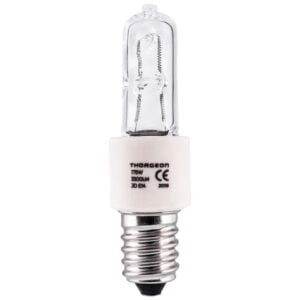 Robuste THORGEON CERAM CR-T 175W E14 T13 Halogenlampe, 3300Lm Helligkeit, 70mm Höhe, für effiziente Beleuchtung.