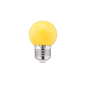 Ampoule LED couleur 1W G45 240V 55Lm PC jaune THORGEON