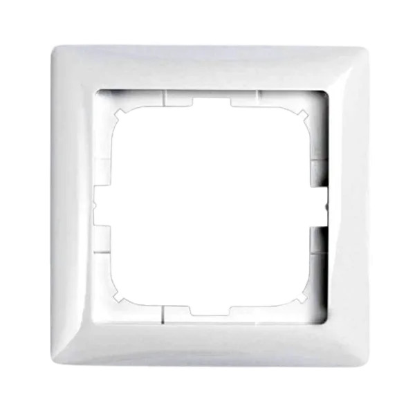 Cover Frame 1V Basic 55 White PATRON